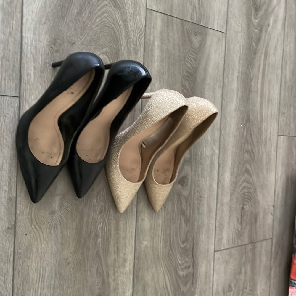 2 pairs of Zara heels size 37